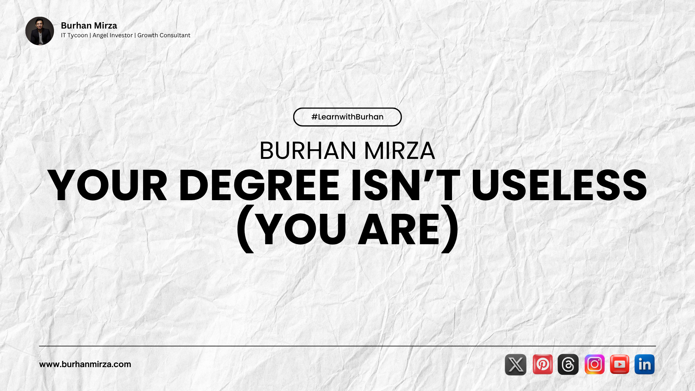 Muhammad Burhan Mirza Learning knowledge